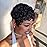 VRZ Short Pixie Cut Wig Human Hair Glueless Pixie Cut Wigs for Black Women Natural Black Color for Daily Use Full Machine Made Wig No Glue Short Curly Human Hair Wig
