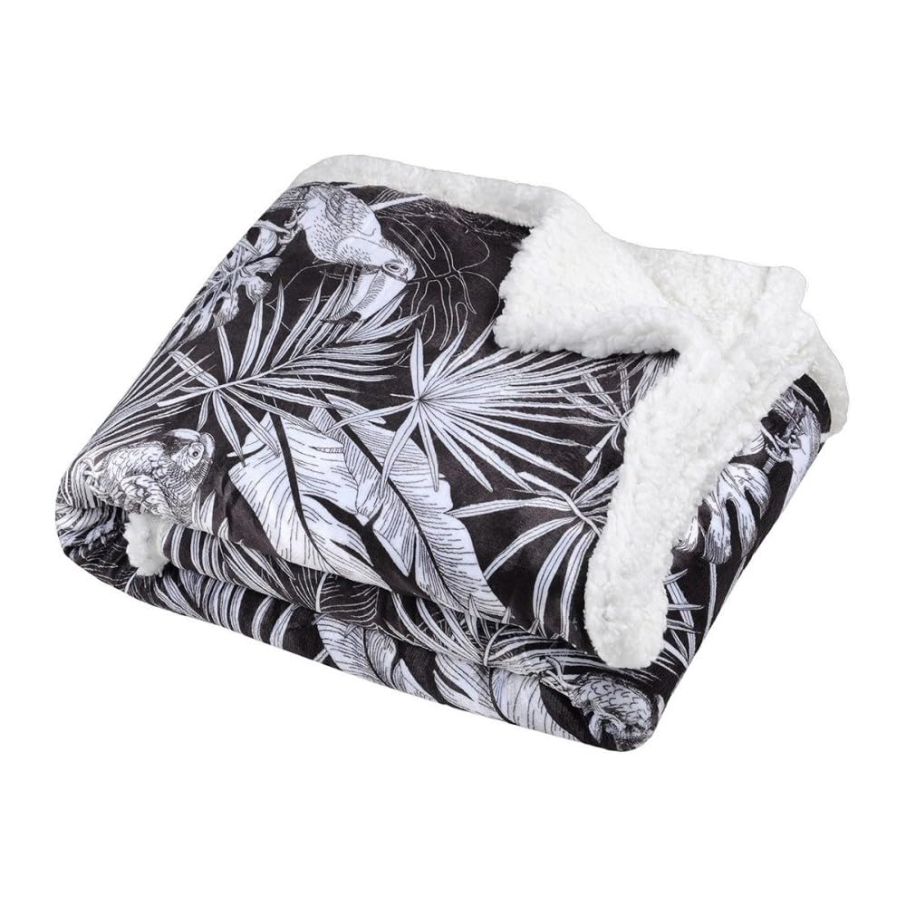 Plaid Alaia Noir 130x160 cm anti-froid pour protéger votre canapé
