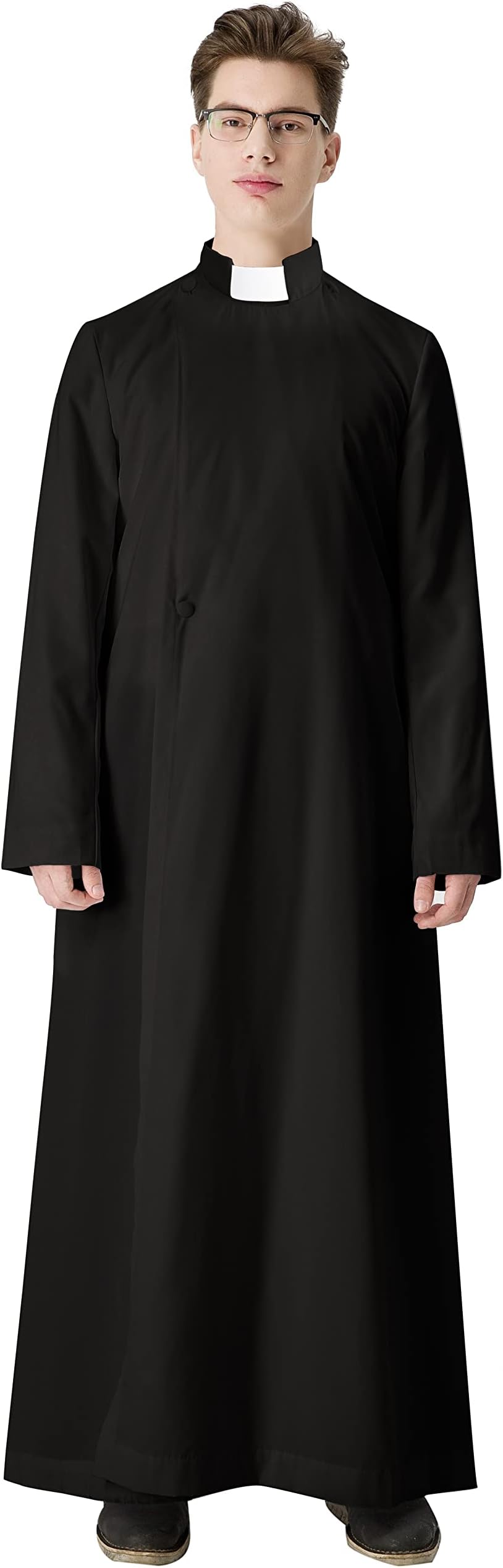 IvyRobes Unisex Clergy Cassock Robe for Men Women Pulpit Anglican Priest Vestments Chasubles 3 Colors