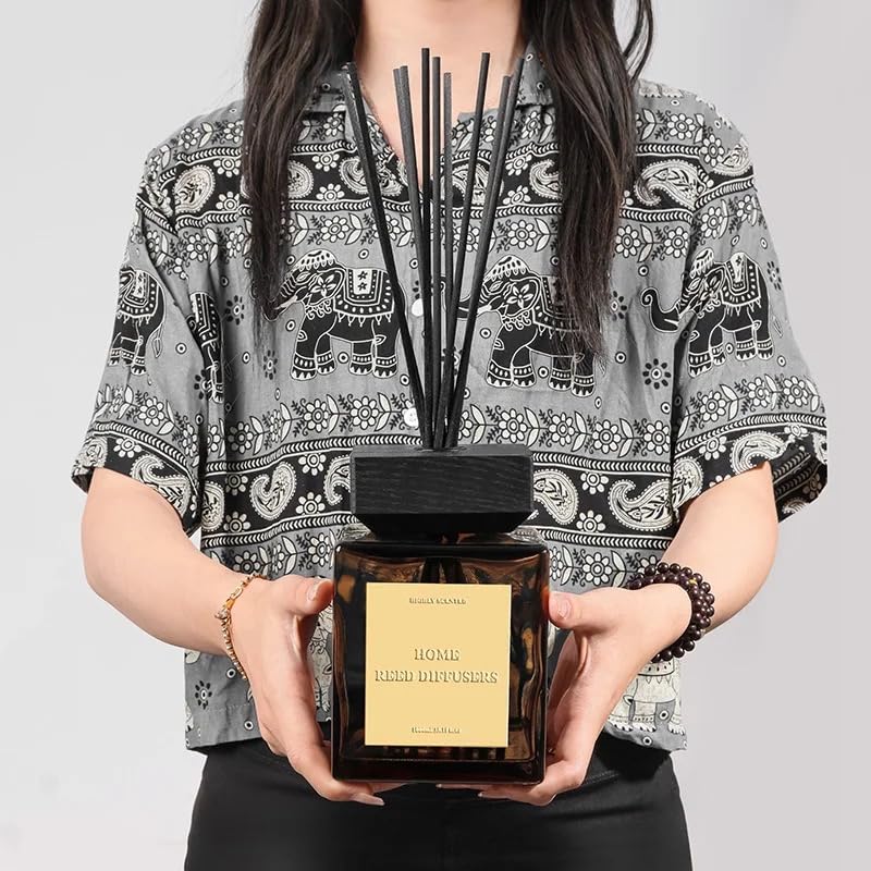LUXXIA - HAVA - Forest - 1000ml Raumduft mit cremig-blumigem, erdigem Duft - Raumerfrischer Duftstäbchen Raumdiffusor Diffusor Diffuser Stäbchen Lufterfrischer Wohnung Duftspender Bad Deko Zimmer WC