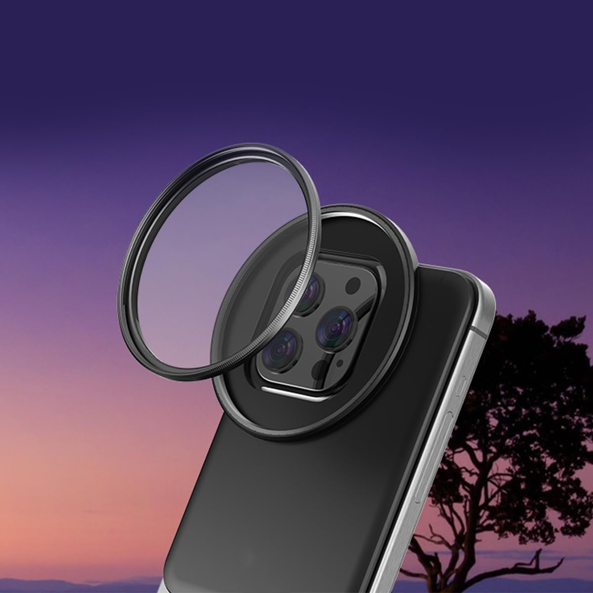 zalati Adaptador Universal de Clip de Filtro magnético para Lentes Compatible con teléfonos de 6.7" (12-16 Pro MAX)