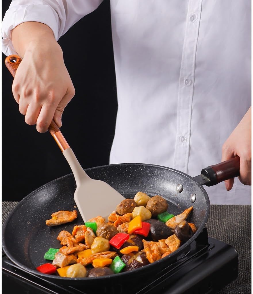 DUYHBAWRS-779 Kitchen Utensil Sets Non-Stick Long Shank Matter Mixture Shovel Dinnerware