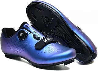 TRNL Cycling Shoes For Men Women Road Cycling Riding Shoes Peloton Shoes Breathable Cleat Compatible Spd Look Delta Indoor Cycling Shoes(39, Blue)