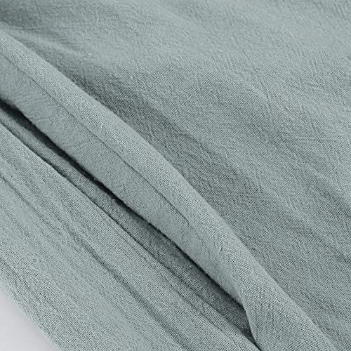 RYTEJFES Pantaloni lunghi da donna, in lino, tinta...