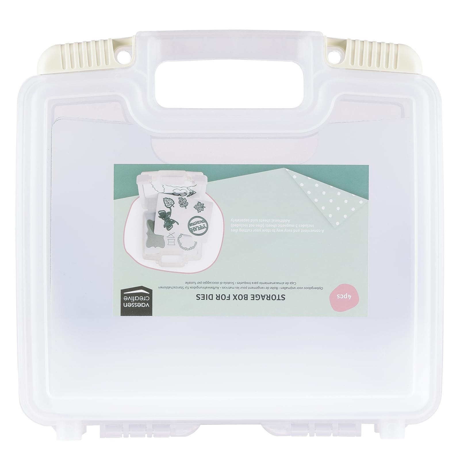 Vaessen Creative Transparent Magnetic Die Storage Case