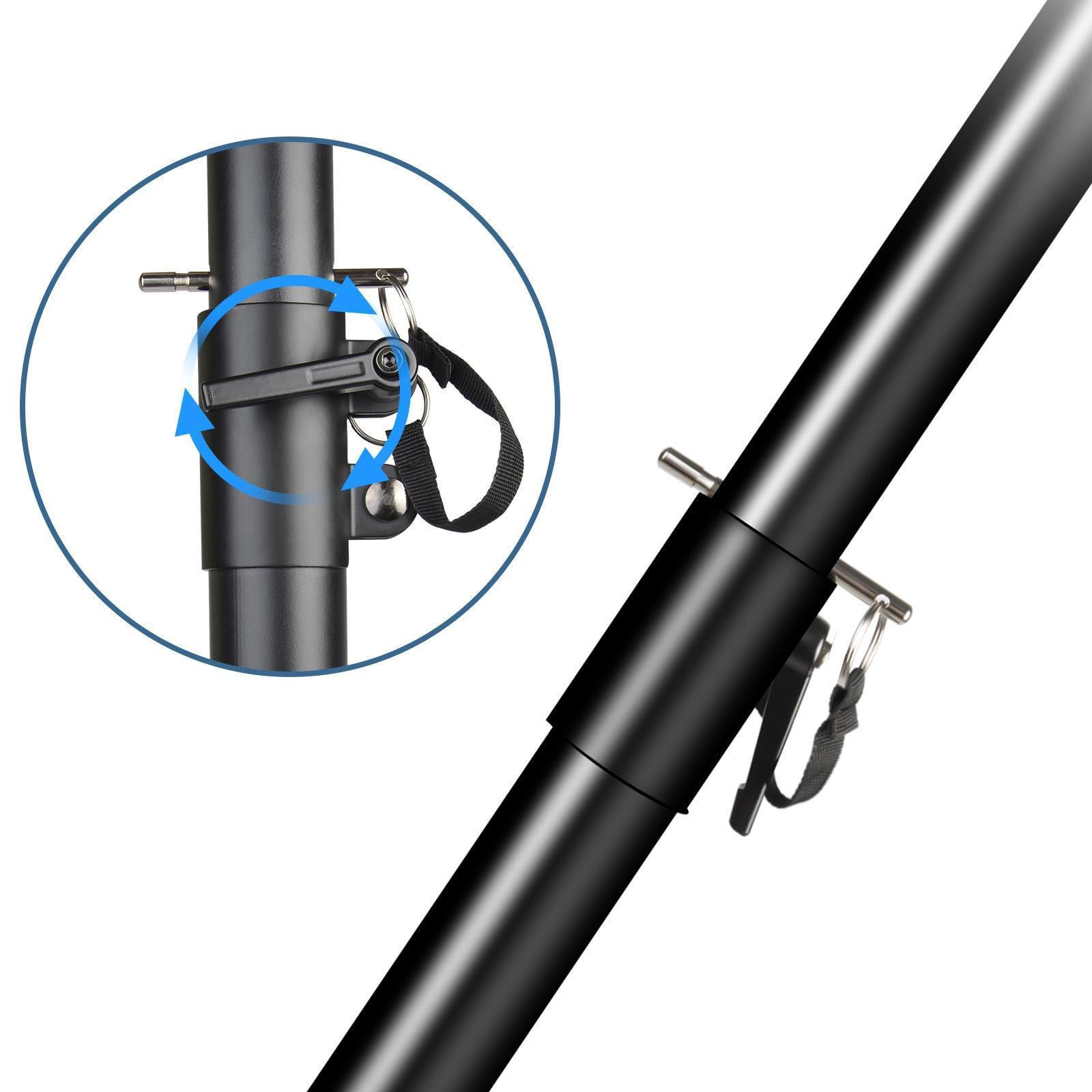 rockible Palo per Altoparlante per subwoofer, Estensione Altoparlante, Accessori di Ricambio filettati M20 per Uso Professionale
