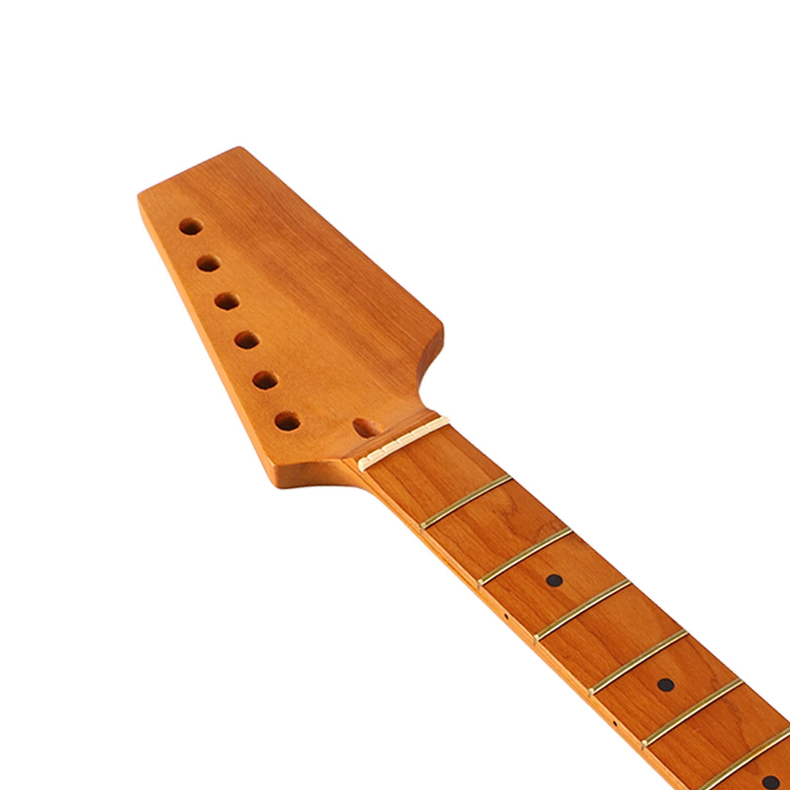 Wymiana gryfu gitary elektrycznej dla ST |Głowa półtonowa i pieczony klon/palisander |Odporna na warunki atmosferyczne aktualizacja DIY do gitar elektrycznych (GS70)