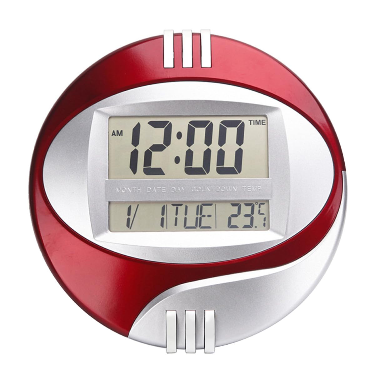 Horloge murale numérique réveil silencieux DOITOOL pour chambre et salon