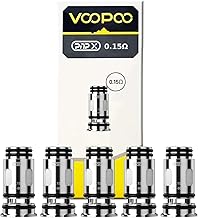 VOOPOO PnP X Coil 0.15/0.2/0.3/0.45/0.6/0.8/1.0 Ω DTL MTL (5 PCS) for PNP x POD Tank/POD Cartridge/Drag S2 / Drag x2 Kit Without Nicotine (0.15ohm)