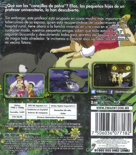 My Neighbor Totoro - Mi Vecino Totoro Blu-Ray en Español Latino Region A 1920 x 1080p