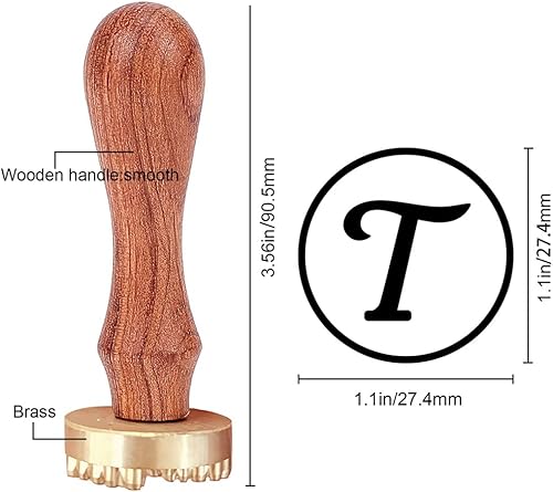 Miniatura 10 de CRASPIRE Sello de hielo con letra C, sello de cubo de hielo con cabeza de latón extraíble y mango de madera, vintage para manualidades, cóctel,