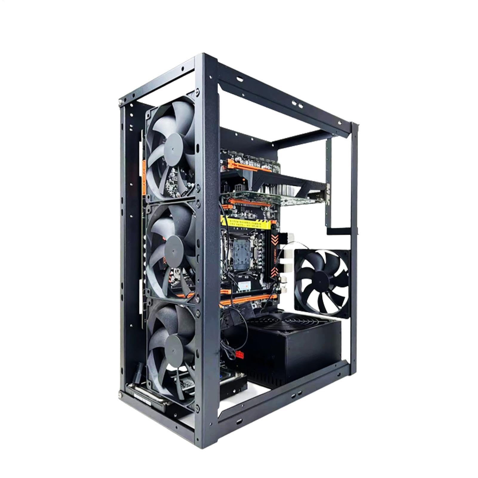 Supporto in metallo per ventola di raffreddamento ad aria e acqua | rack in alluminio fai da te, di supporto verticale per scheda madre del computer, overclocking dissipazione del calore
