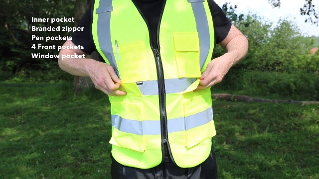 Gilet De Sécurité Haute Visibilité Salzmann – Réfléchissant 3M, Poches Multiples, Idéal Cyclistes & Chantiers