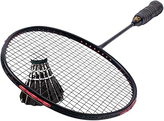 YIJU Raquete de Badminton Ultra Leve de Fibra de Carbono Profissional Raquete de Badminton Raquete de Badminton Corda com de Armazenamento E de