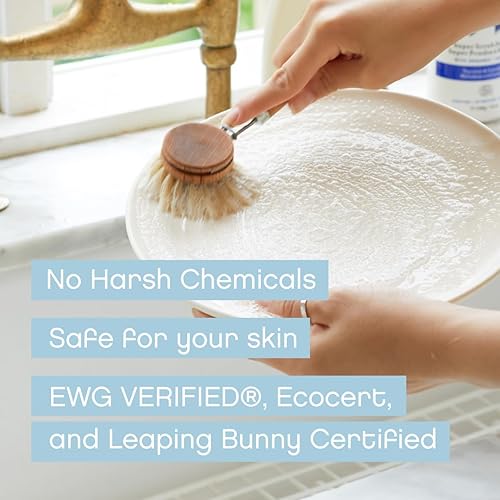 Miniatura 5 de AspenClean Jabón natural para platos y recambio sin perfume, 100% natural, orgánico, seguro para bebés, apto para mascotas, vegano, libre de