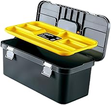 SOESFOUFU Ferramentas de caixa para mecânicos recipientes de plástico, ferramentas automotivas, ferramentas mecânicas, organizador de ferramentas, organizador de ferramentas, organizador de ferramentas para carro, caixa de ferramentas no peito, mala de alta capacidade