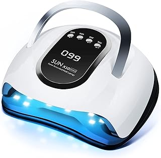 T’OFFY 280W UV LED Nail Lamp UV Light Nail Dryer for Nails Gel Polish with 66 Lamp Beads 4 Timer Setting & LCD Display Screen, Auto Sensor, Professional Nail Light UV Nail Lamp for Gel Nails