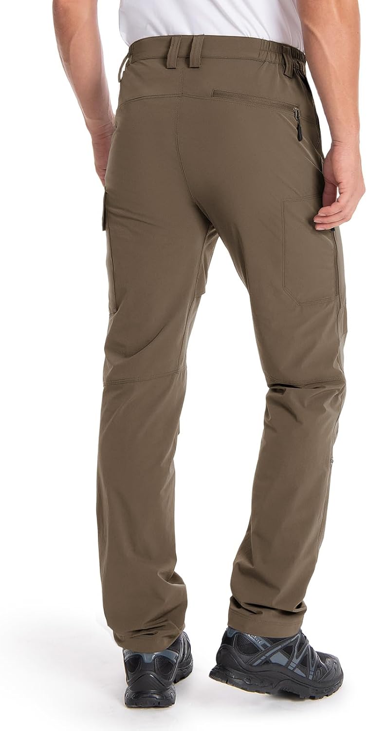 Moosehill Hiking Pants Men Stretch: Breathable Waterproof Quick Dry Lightweight Nylon Spandex Pants for Fishing Travel - Image 7