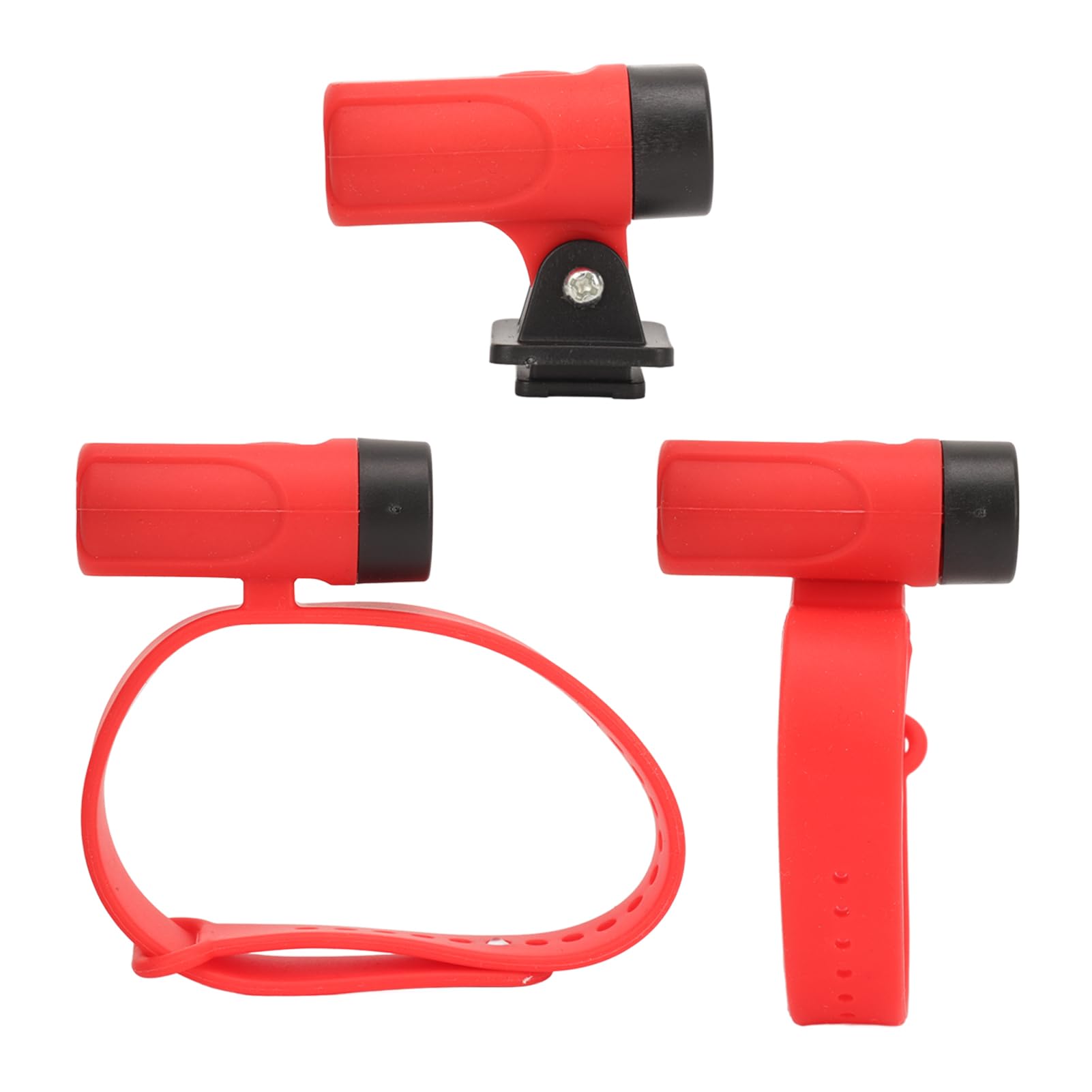 Wrist Ankle Helmet LED Light USB Rechargeable High Brightness Adjustable Elastic Band Night Running Cycling Walking Light for Outdoor Activities Night Jogging Silicone ABS