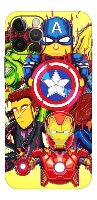 Image of Mobile Skin Sticker Compatible with Apple iPhone 12 Pro Skin Not Back Cover, Camera & Back Protector Mobile Skin Wrap; iPhone 12 PRO-KE-117