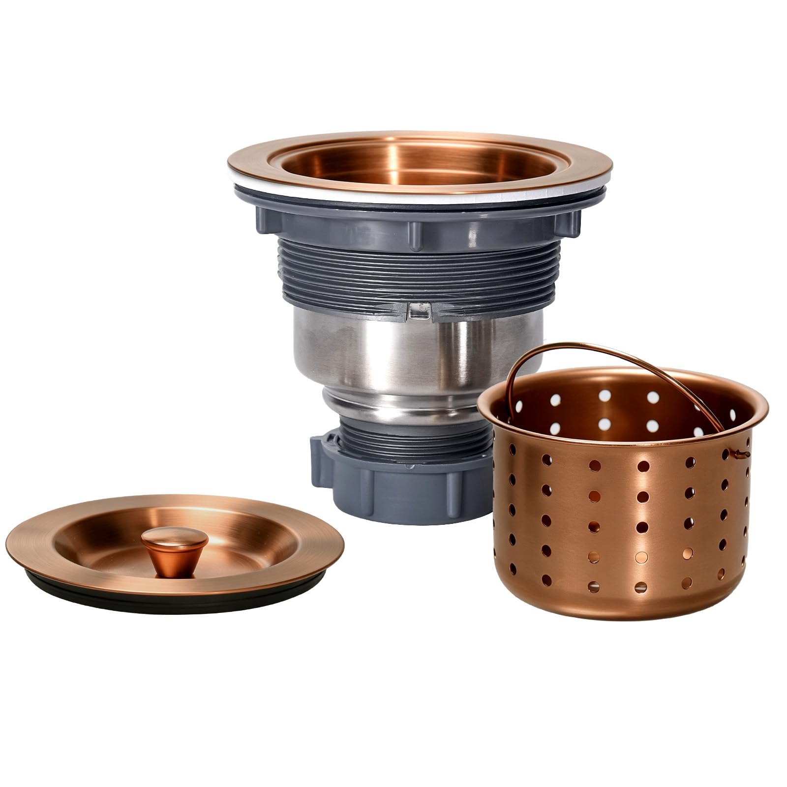 KONE 3/1-2 Inch Sink Drain Assembly Antique Copper