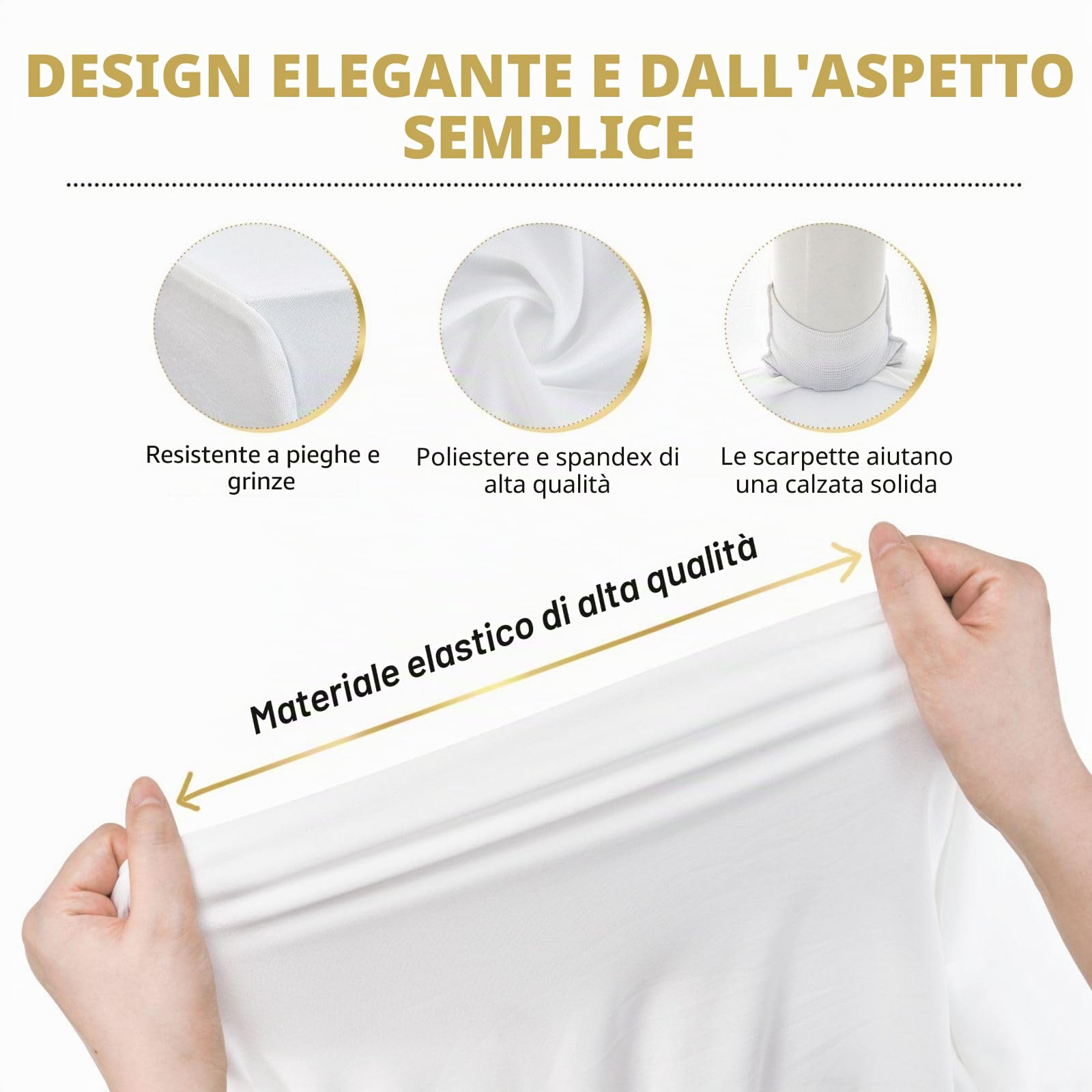 Tovaglia da DJ personalizzata con logo aziendale, tovaglia personalizzata in poliestere spandex elasticizzato per tavoli da 1,2 m/1,8 m, tovaglia personalizzata per feste, matrimoni, fiere, eventi