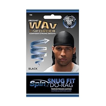 Dri Sweat Do Rag Bold Black