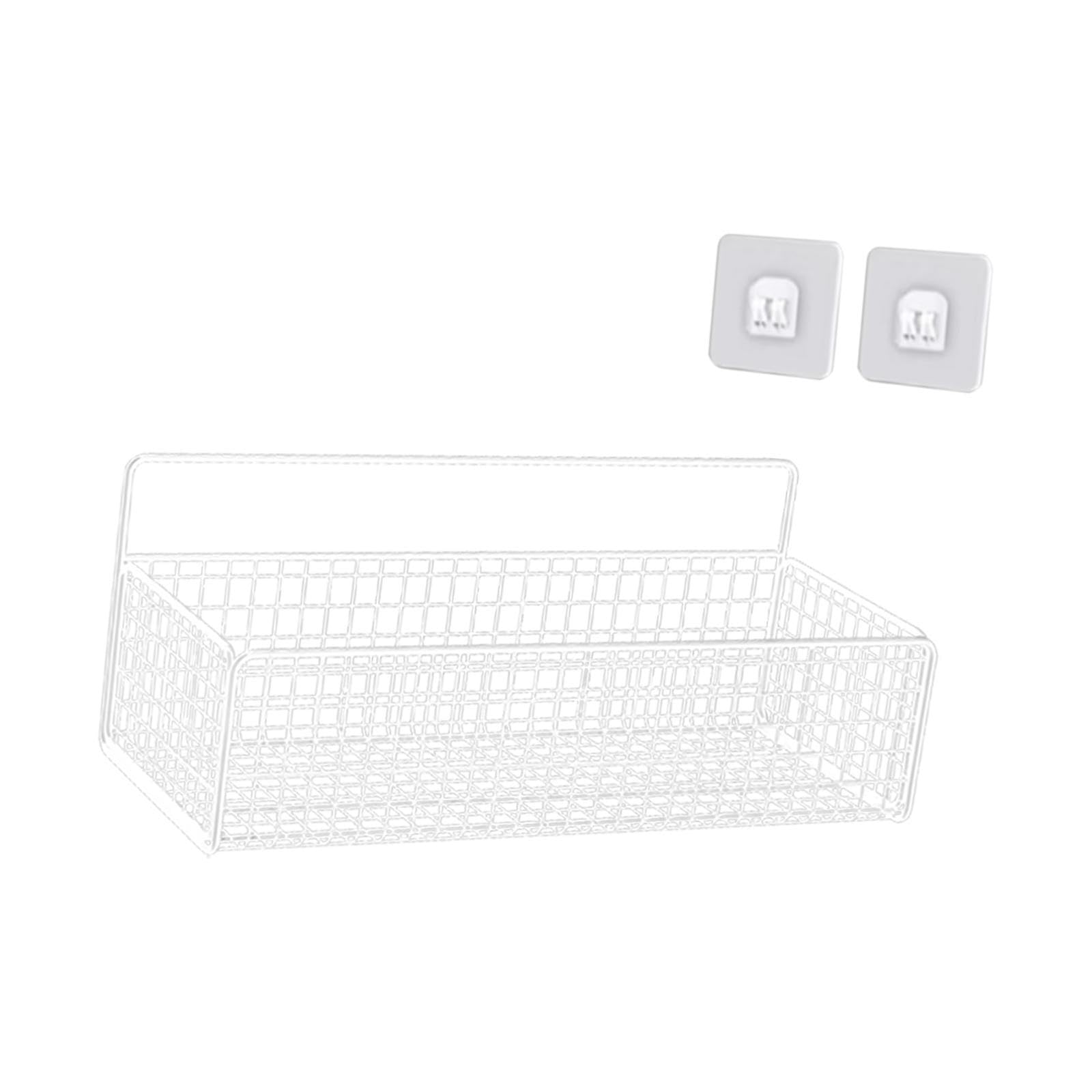 TWISAXC Sturdy Hanging Wall Basket Designed To Provide Convenient Storage Options For Fruits Vegetables Keeping Stored Fruits And Vegetables Fresh. Sturdy, White, L with sticker
