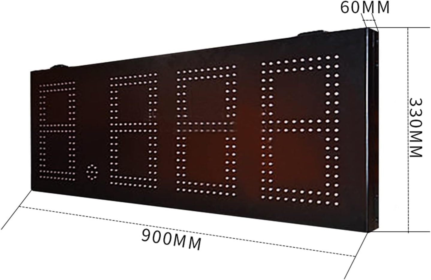 Tablice wyników Zewnętrzna wodoodporna skrzynka żelazna PCB cena oleju płyta 8.888 format cyfrowe logo stacji benzynowej dla wydarzeń biegowych maraton wspinaczka