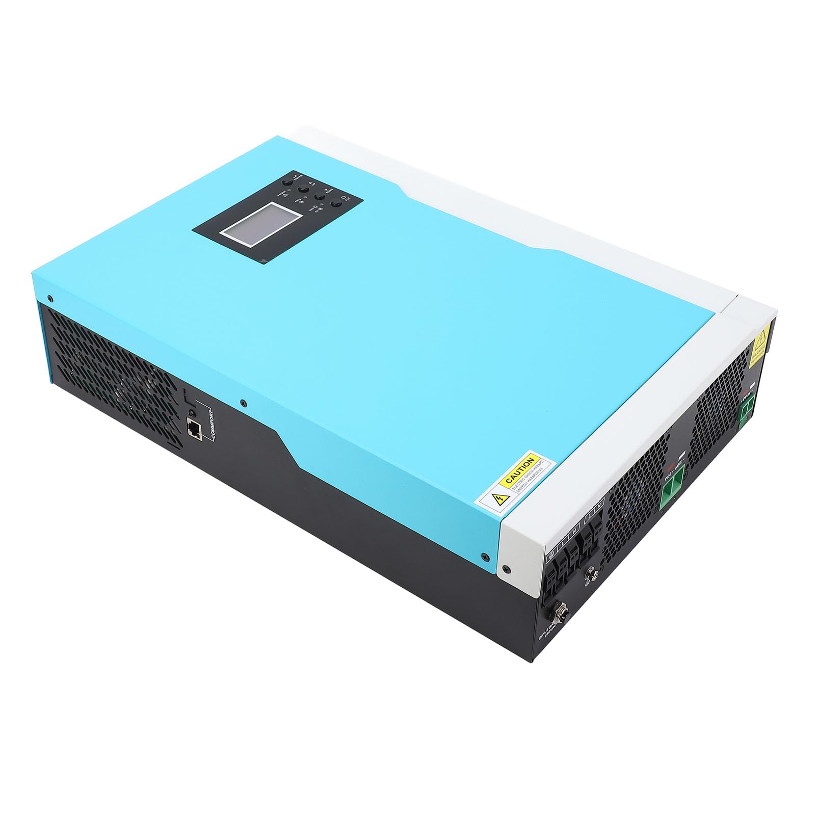 YWBL-WH Cargador Inversor Solar Inversor Híbrido de Onda Sinusoidal Pura 5500W 230VAC con Controlador MPPT LCD Acero Laminado en Frío de Alta Frecuencia para el Hogar RV Carport Energía Solar