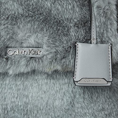 Calvin Klein Leilani Micro Pebble Top Handle Crossbody, Dark Gray Mix4