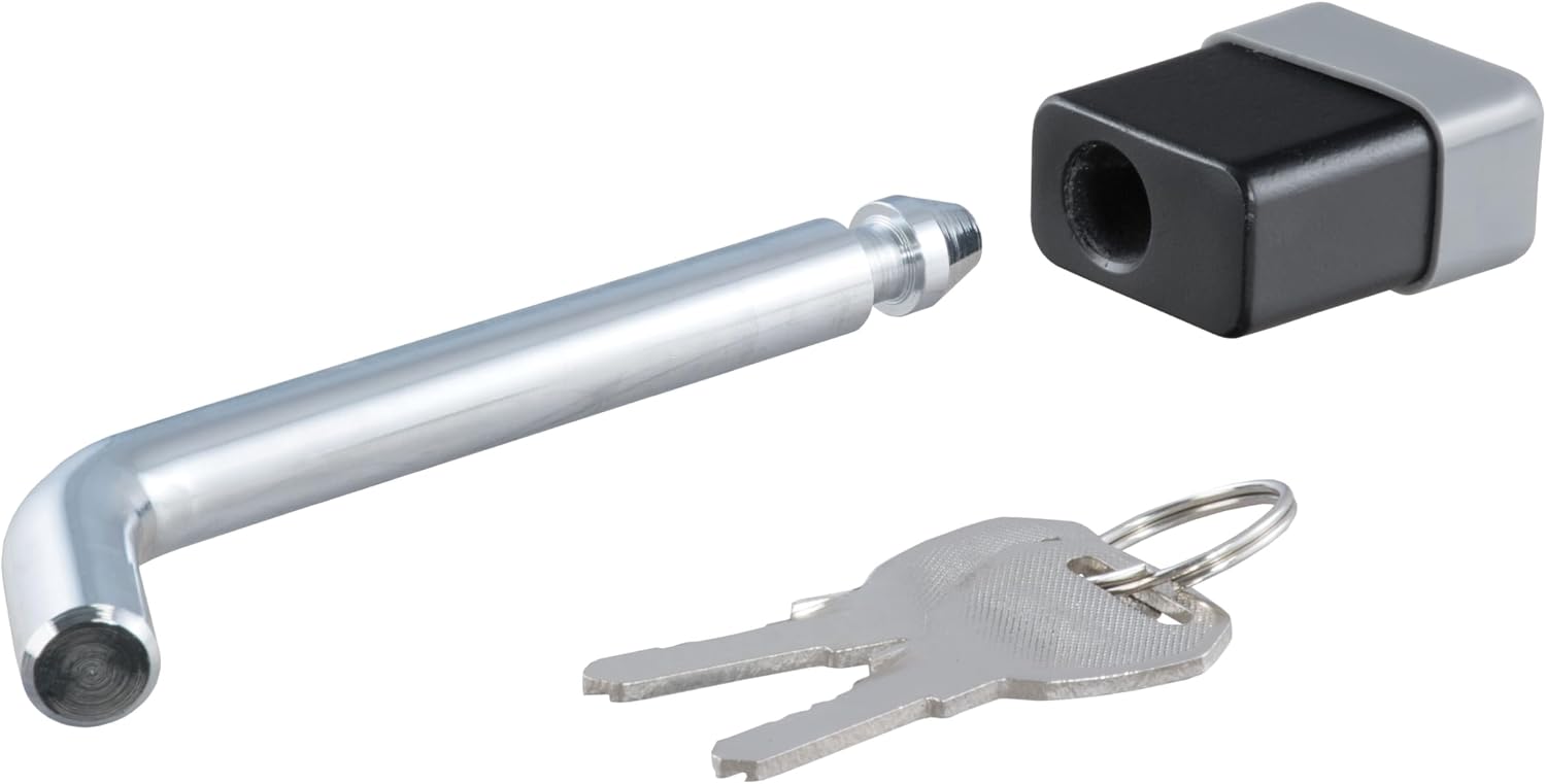 CURT 23021-KA Trailer Hitch Lock, 5/8-Inch Pin Diameter, Fits 2, 2-1/2 or 3-Inch Receiver, Keyed Alike