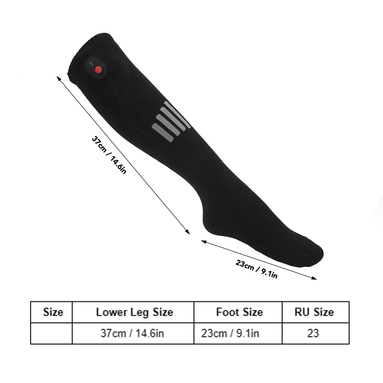 Buachois Electric Heated Socks,3 Temp Modes Composite Fiber Rapid Heated Socks for Women Camping Fishing Cycling Skiing Hunting Hiking