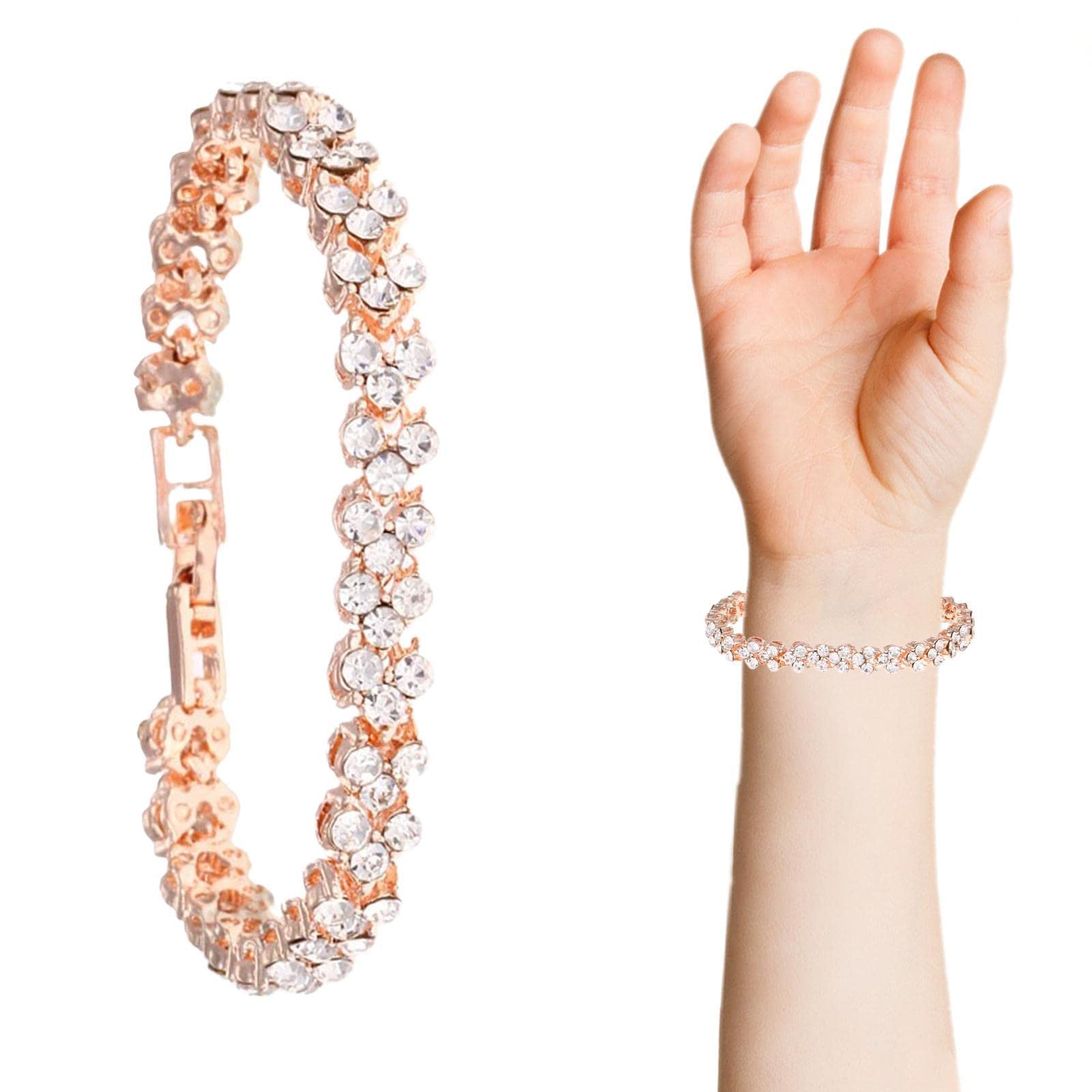 Bracciale Magnetico Dimagrante Detox Con Zirconi | Uomo E Donna, Lunghezza 16,5 Cm, Leggero, Anti-stress