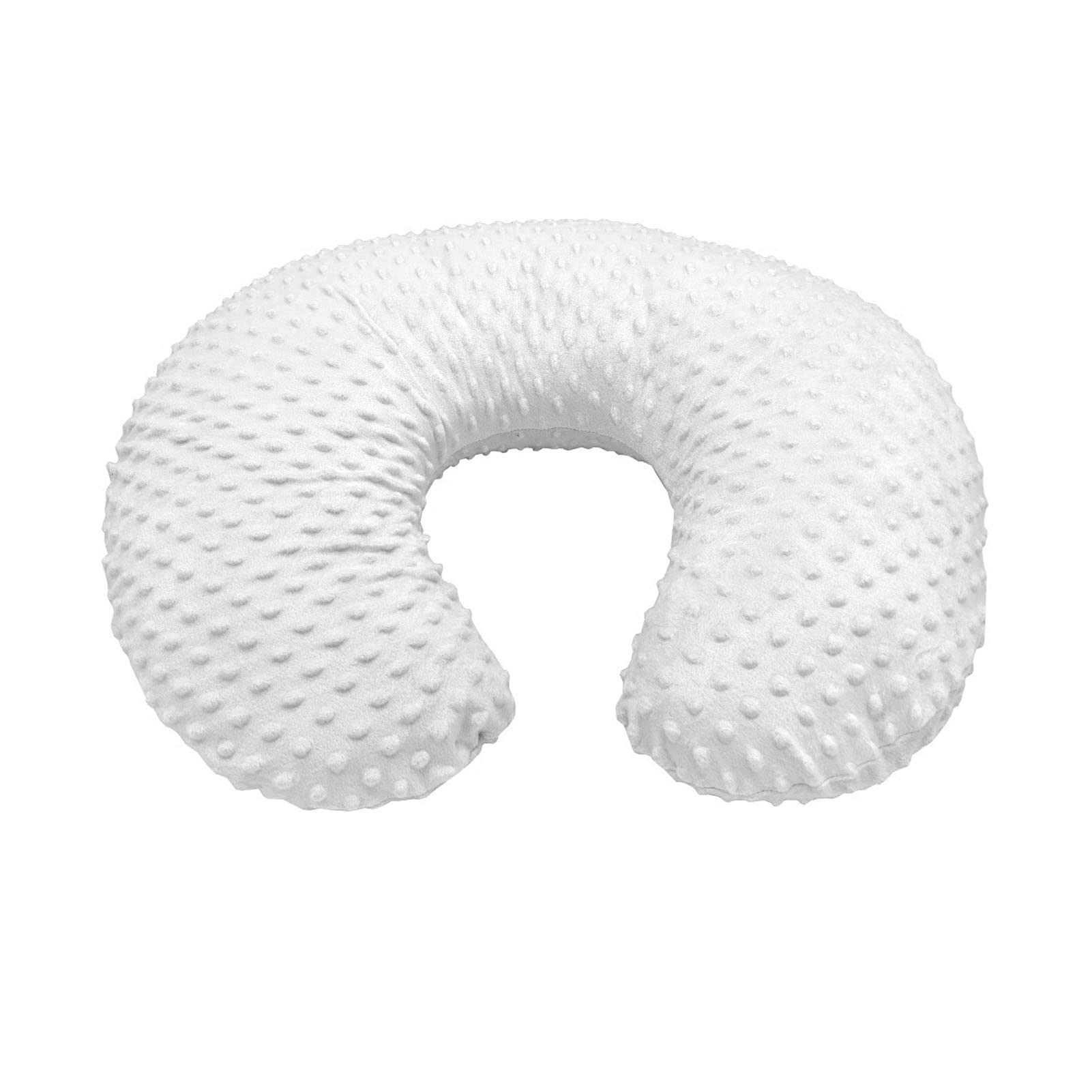 Housse de Coussin D'allaitement pour bébé, Coussin Allaitement Bebe Confortable en Forme de U pour une Expérience D'alimentation Nettoyable et Confortable (Blanc)