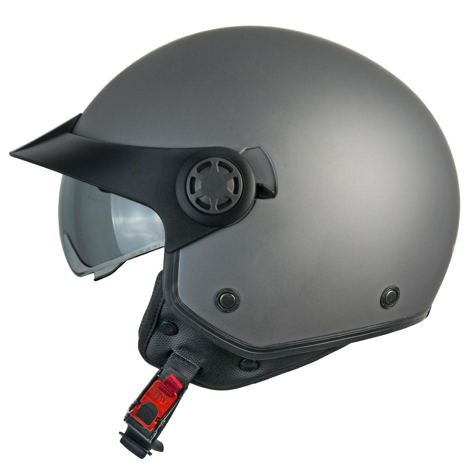 SKA-P Casco open face, 1SHA ZEN MONO Antracite satinato, M (57-58cm)