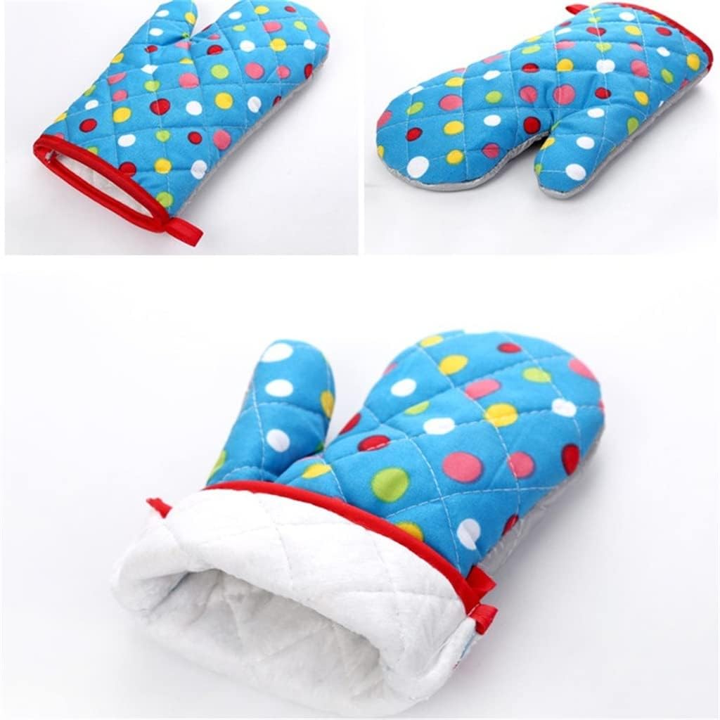 1pcs Oven Mitts Glove Printing Lining Kitchen Oven Gloves for Cooking Baking Barbecue (Color : E, Size : 1) (D 1)
