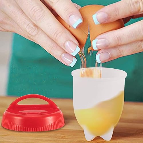 Miniatura 2 de Huevo de silicona, cocido duro huevo Maker 6 piezas de silicona cazadores furtivos de huevo, olla de huevo hervido sin cáscara, sin BPA,