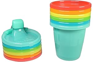 Take and Toss Sippy Cups, Spill-Proof, Assorted, 6-Pack