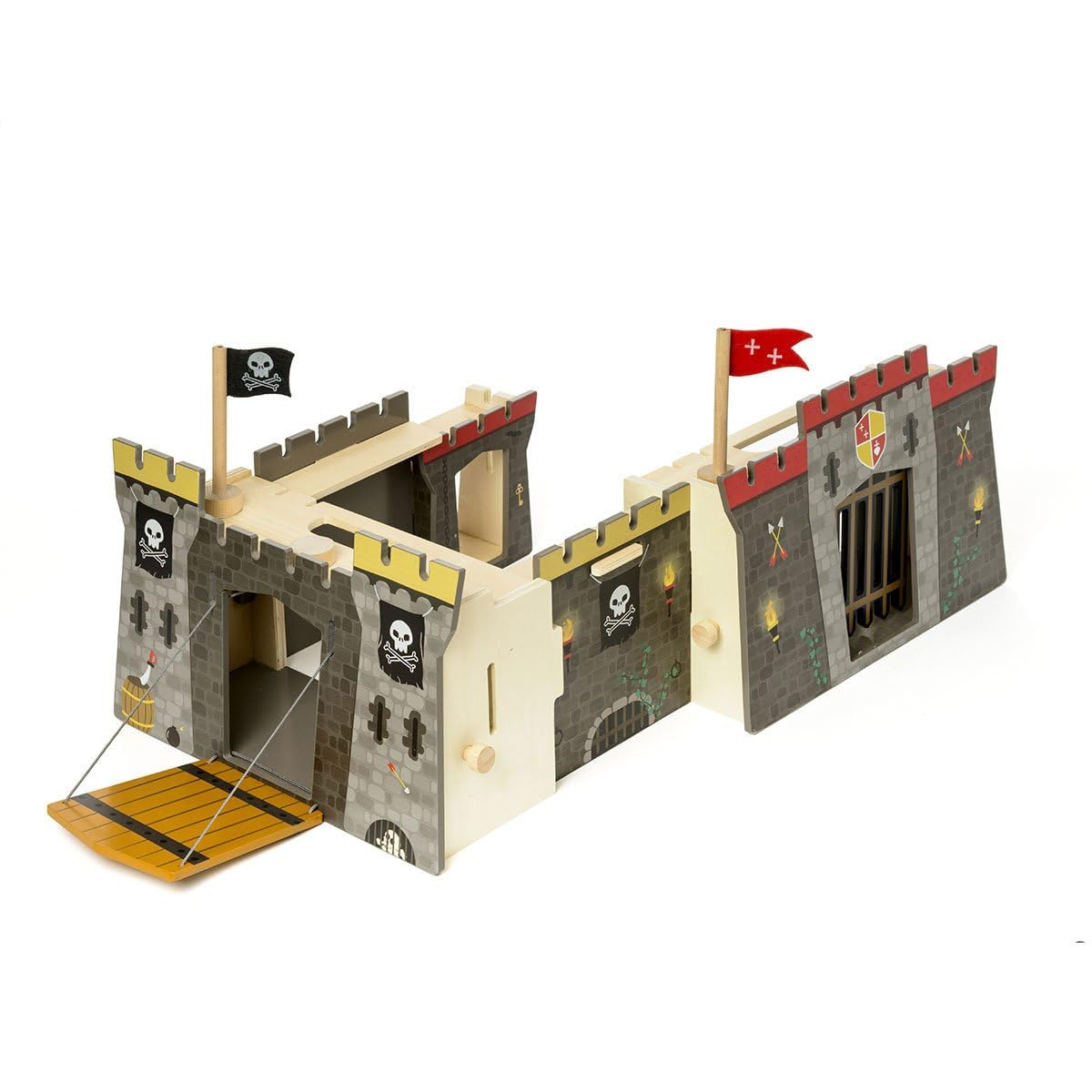 oxybul | Château Fort Double Face transportable 3-8 Ans