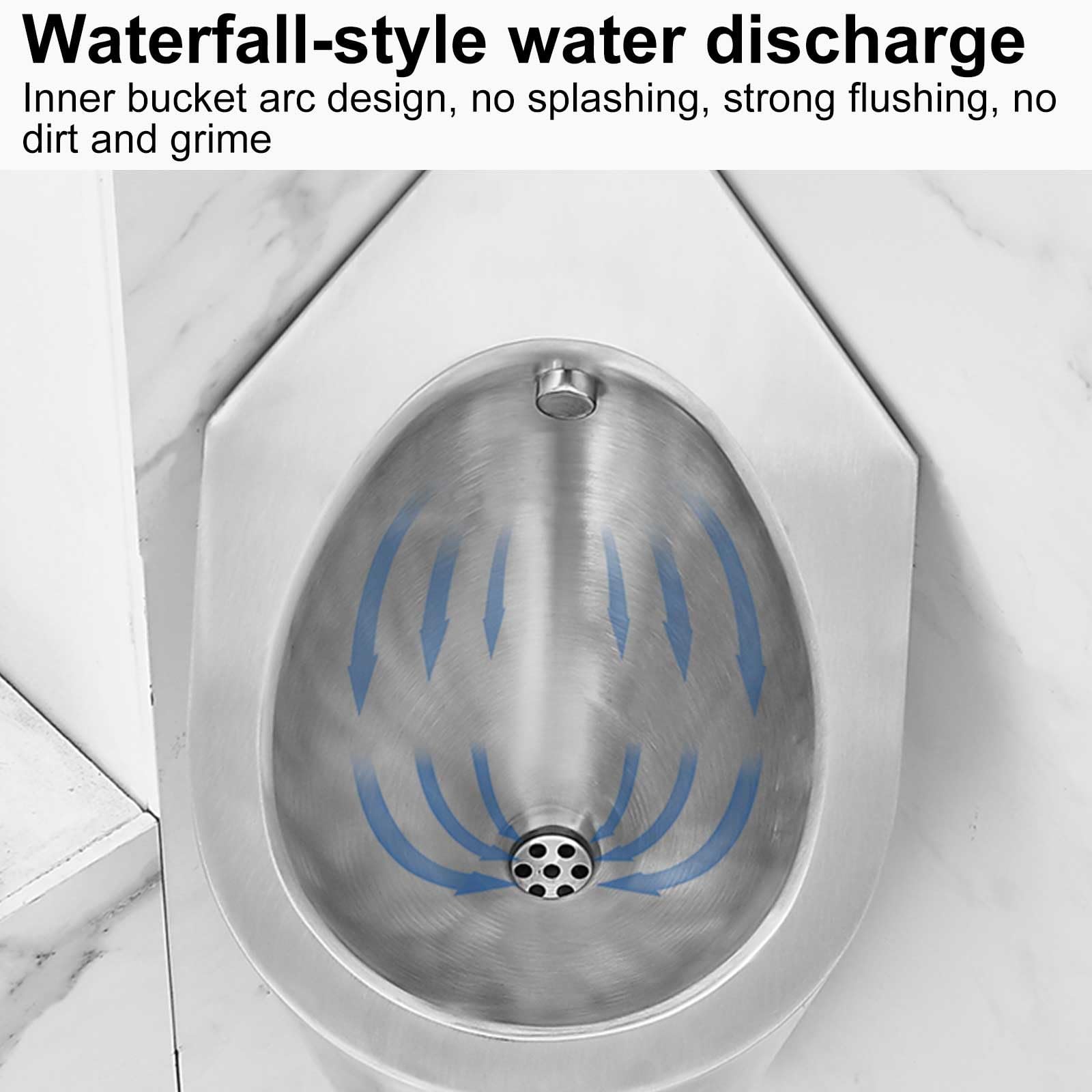 Urinarios de pared, sistema de descarga automática para el hogar, hotel, oficina