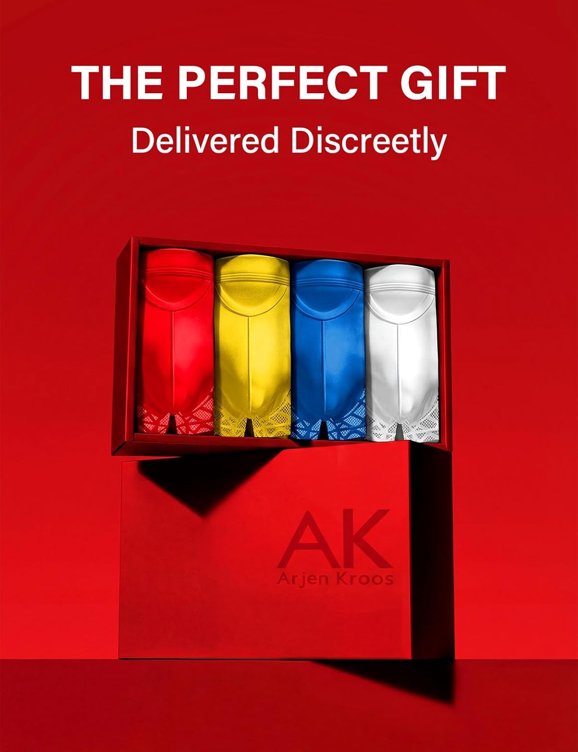 Arjen Kroos Men Sexy Lace Trunks Underwear Low Rise Open Design Novelty Funny Boxer Briefs - Image 6