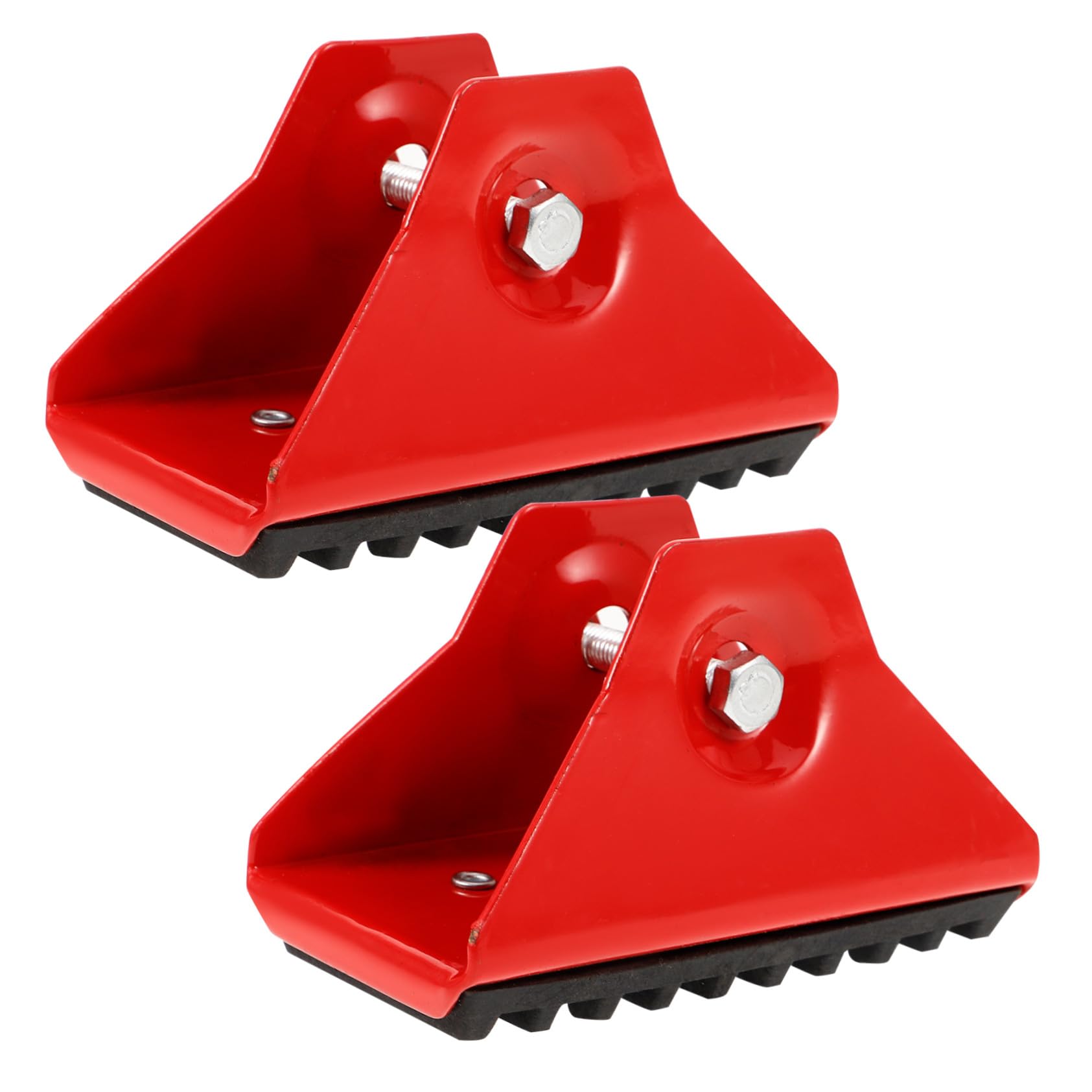 Pieds d'échelle en caoutchouc rouge POPETPOP pour stabiliser votre escabeau glissant