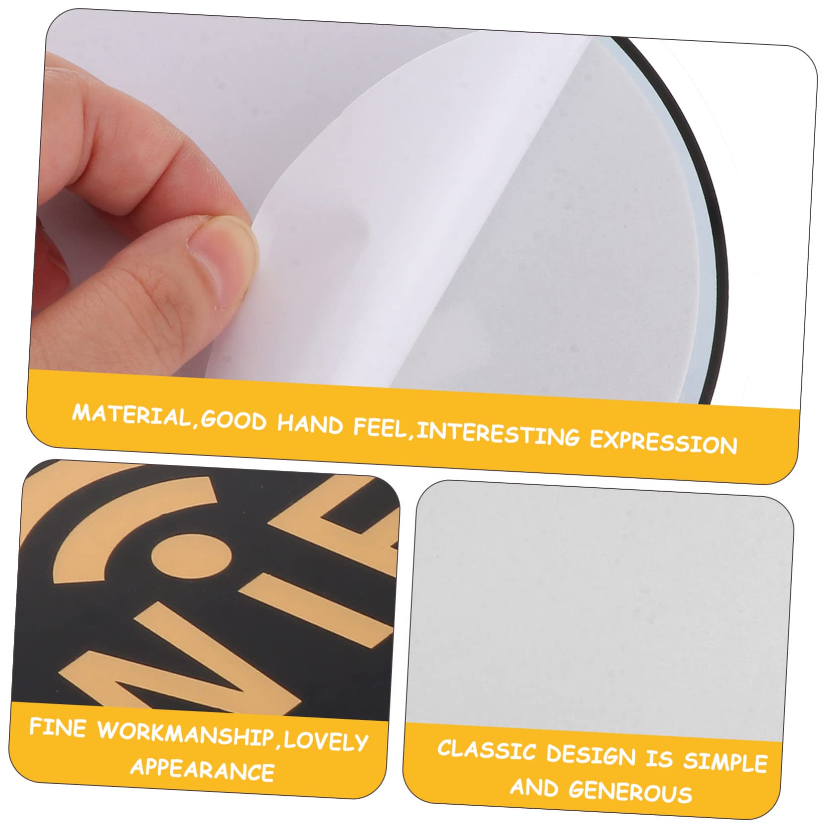 STOBOK WiFi Password Sign Acrylic Plaque 6 Inch Wall Decor for Office Restaurant Wireless Network Display 4 Pack - Image 3
