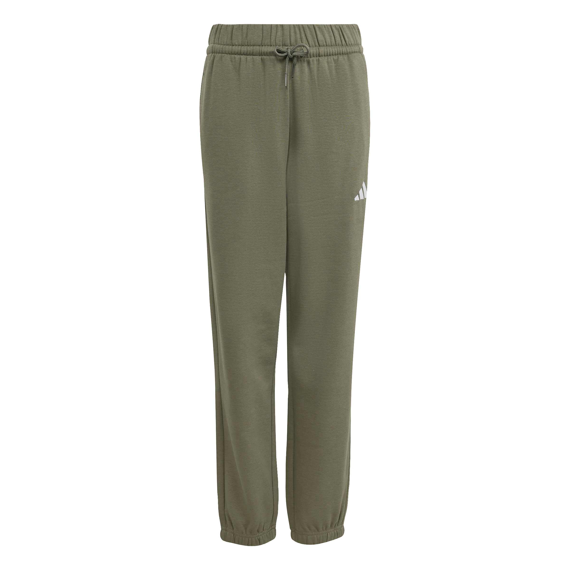 adidas Unisex Kids Essentials Pants, Olive strata/White, 11-12 Years