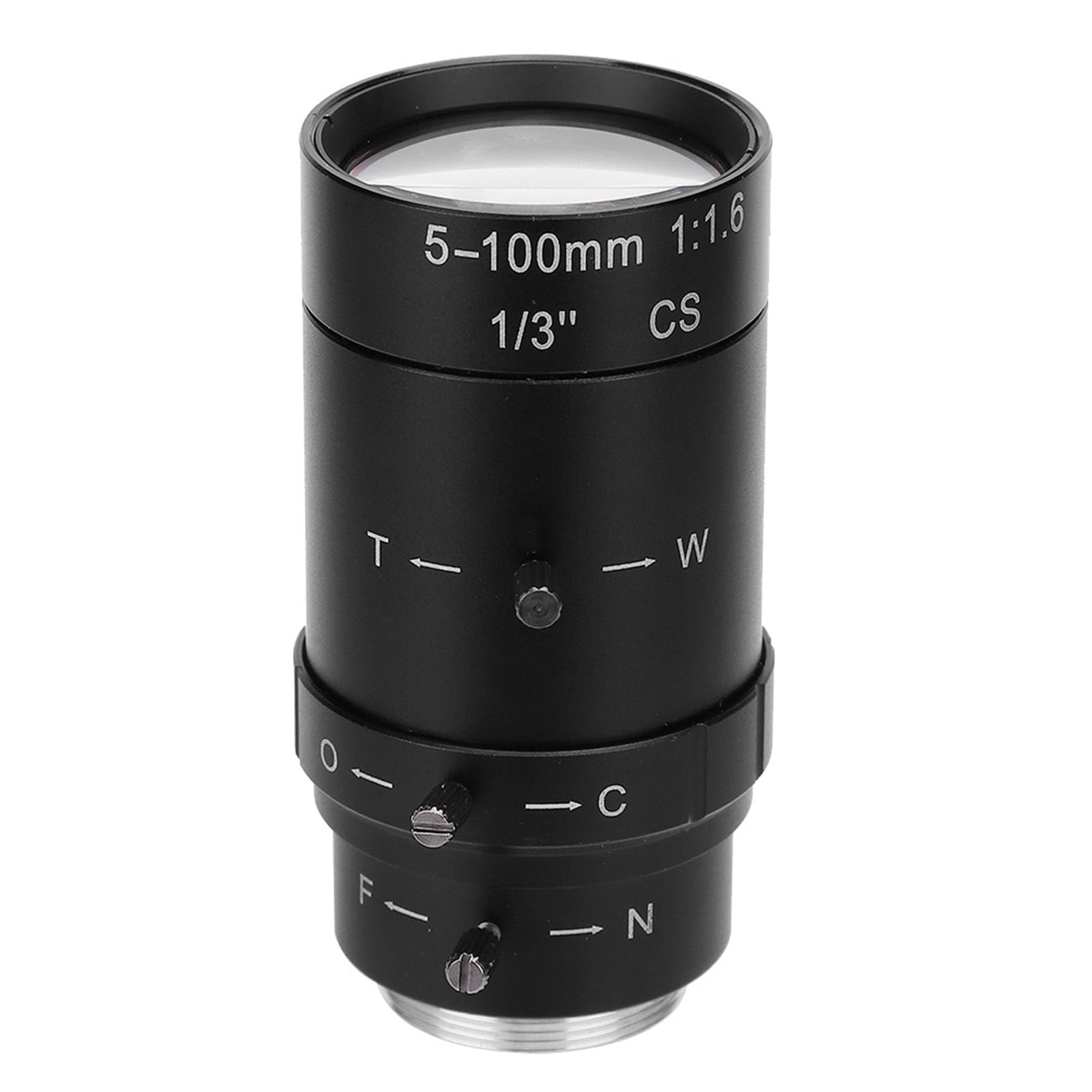 Brrnoo Obiettivo Fotocamera, Lenti della Fotocamera SLR con possibilità di Modificare la Gamma Regolando la Sua Lunghezza della Videocamera per Lenti in Lega di Alluminio 5-100 Mm per e della Sia
