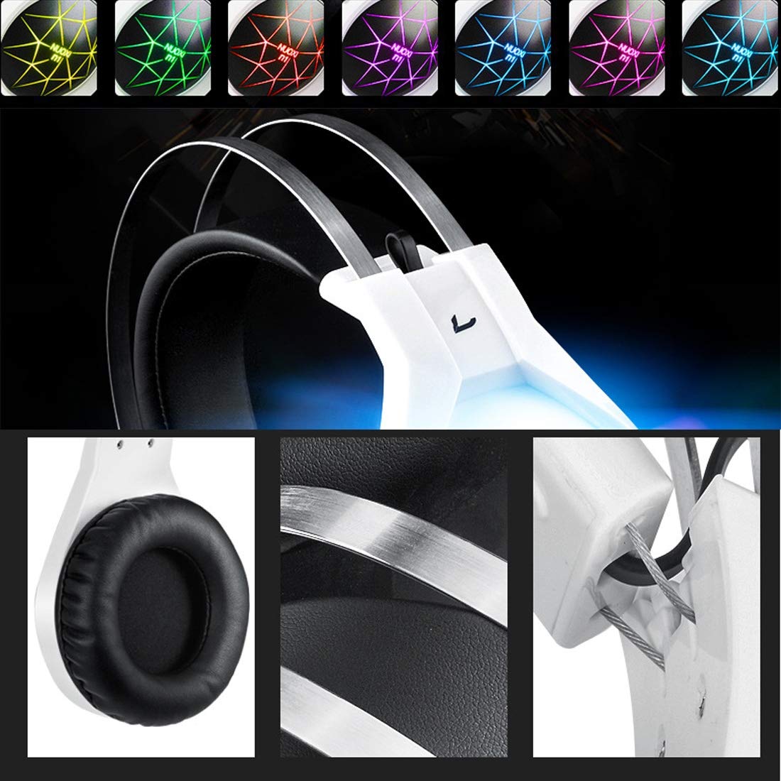 Amazon.co.jp: Computer NUOXI N1 ゲーム用ヘッドセット 3.5mm 有線