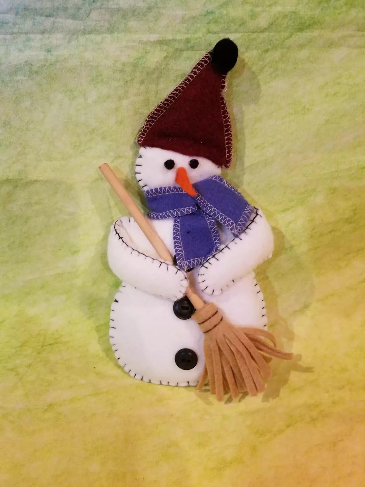 Christmas Snowman with Broom 10