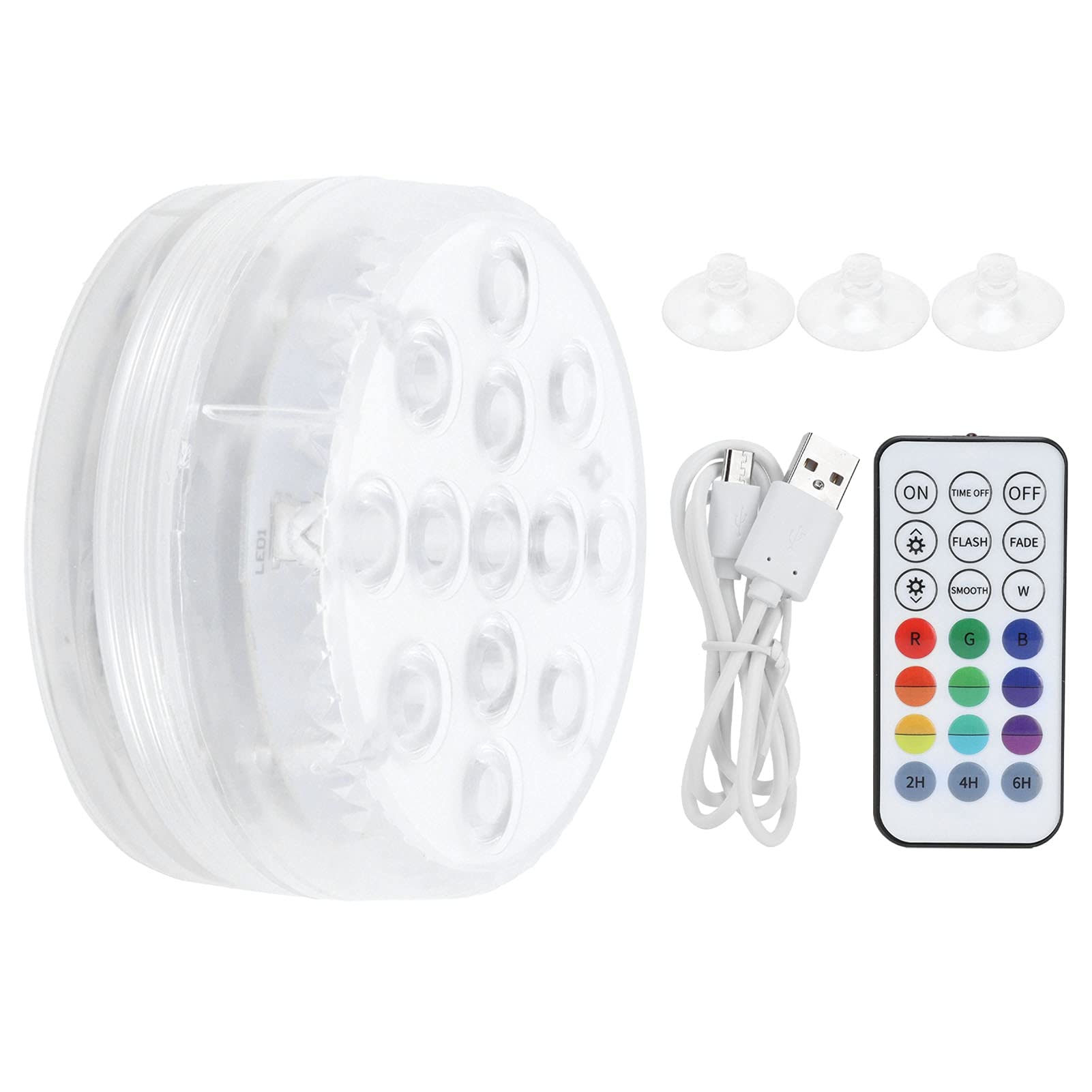 Underwater Light, 2pcs Underwater Led Lights RGB 16 Colors Changing Pool Light with 21Key RF Remote Control for Pond Pool Garden-image-31
