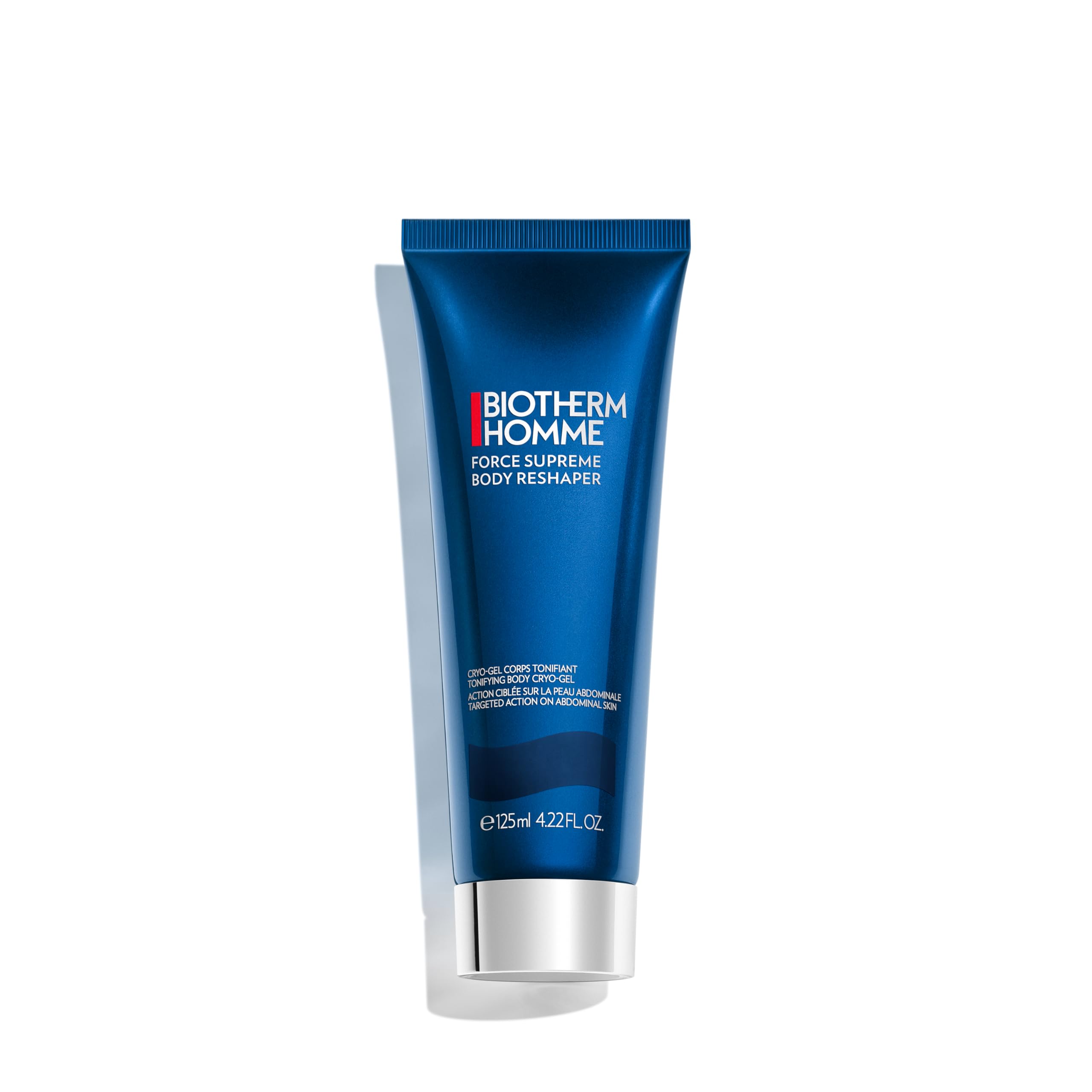 Biotherm Force Supreme Body Reshaper, kühlendes Cryo-Gel für Männer, Körperlotion mit Biotech Plankton, Koffein und Kreatin, 125ml